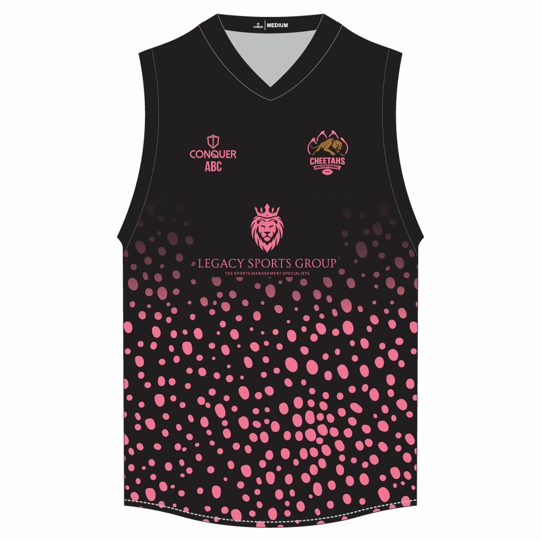 Cheetahs Invitational Sublimated Aussie Vest - Pink