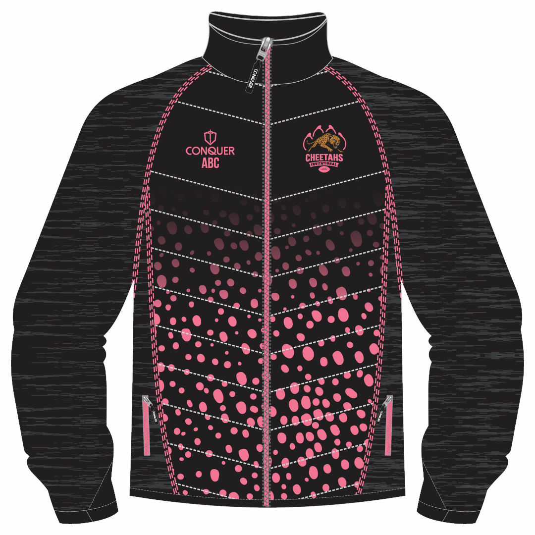 Cheetahs Invitational Patterned FZ Hybrid Jacket Kids - Pink