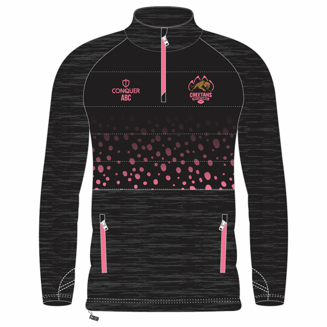 Cheetahs Invitational Hybrid Midlayer Patterned Kids - Pink