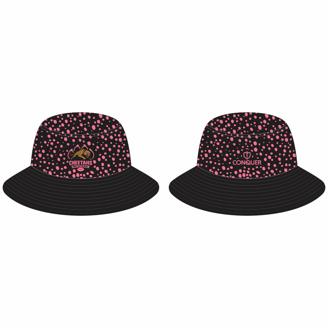 Cheetahs Invitational  Reversible Bucket Hat - Pink