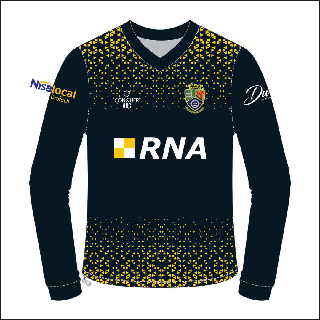 Drefach Cricket Club Kids Long-sleeved Cricket Jumper