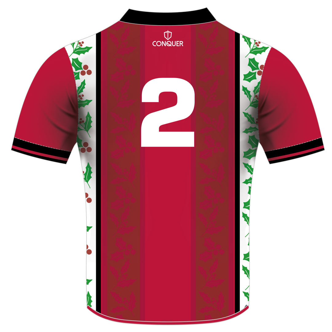 Bonymaen RFC Sublimated Christmas T-Shirt - Red