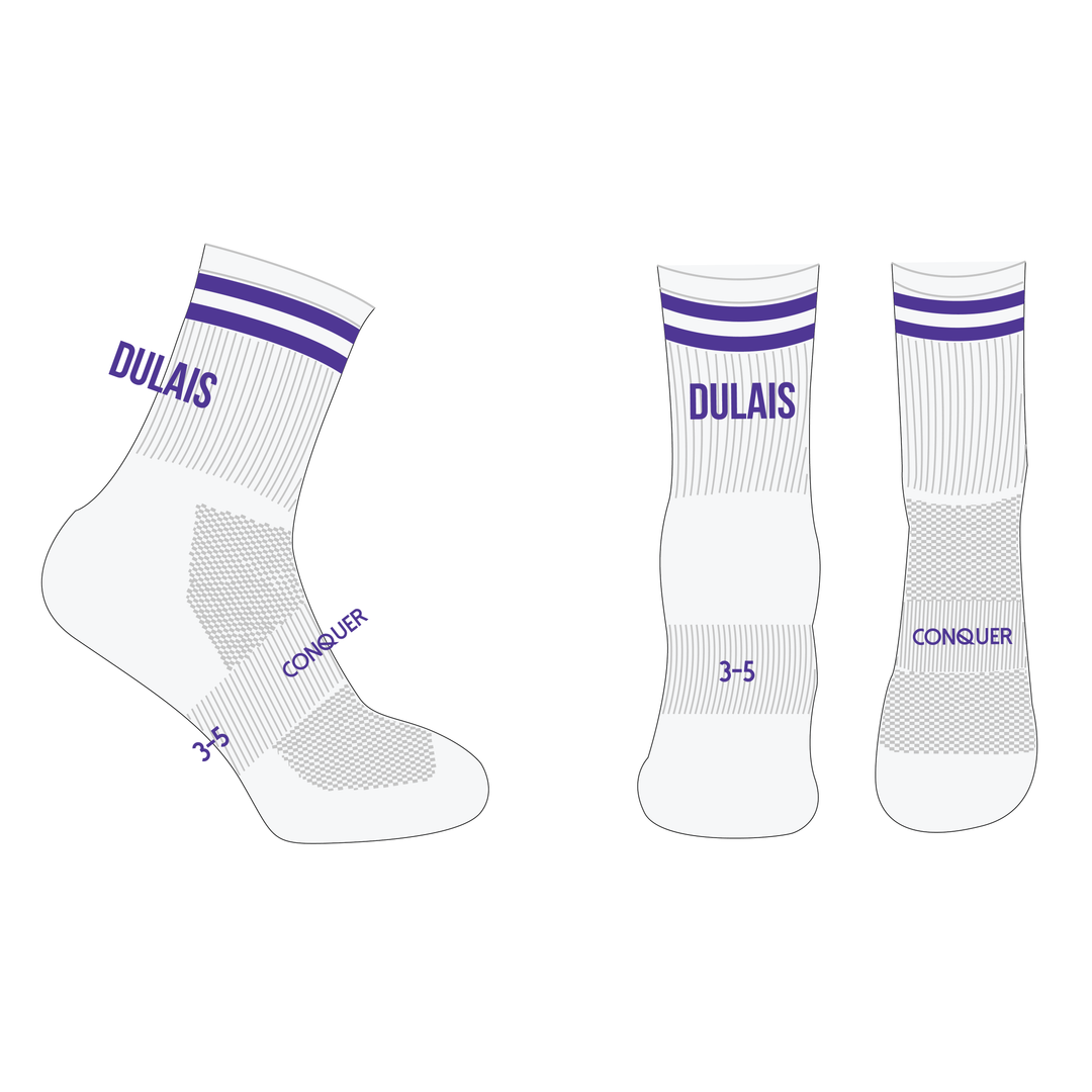 Dulais Netball Crew Socks ADULT