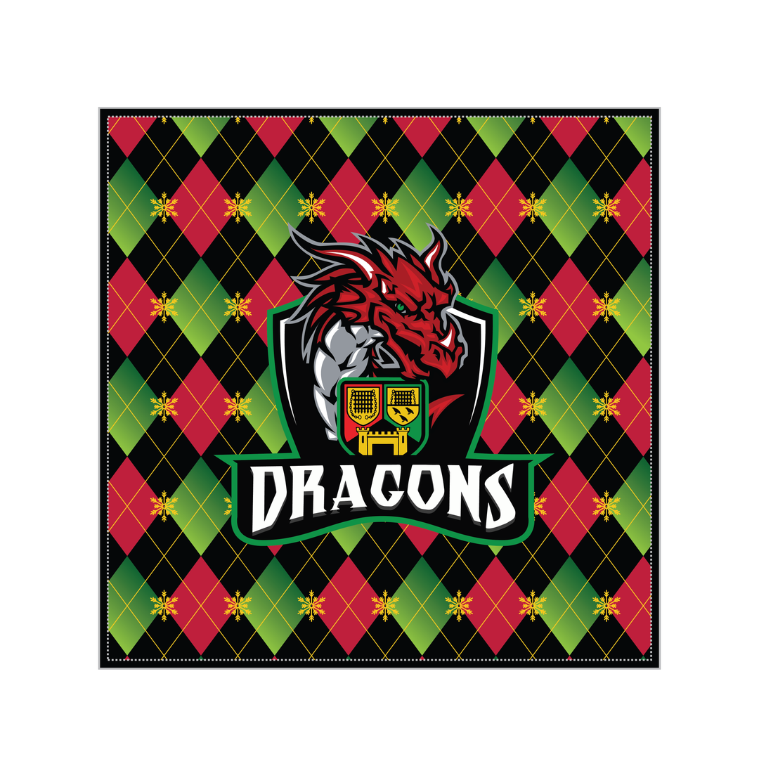 Dunvant Dragons RFC Christmas Cushion