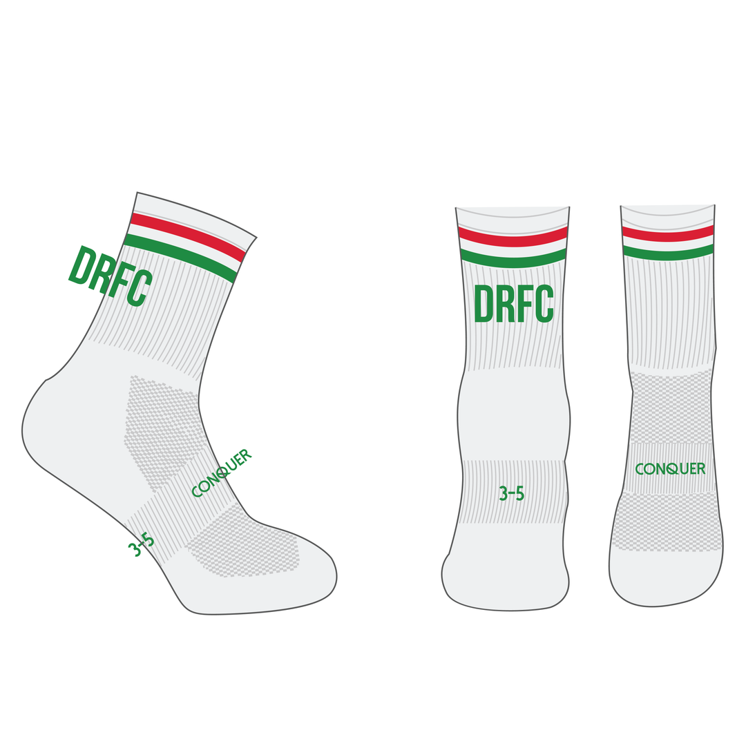 Dunvant Dragons RFC Crew Socks KIDS - White