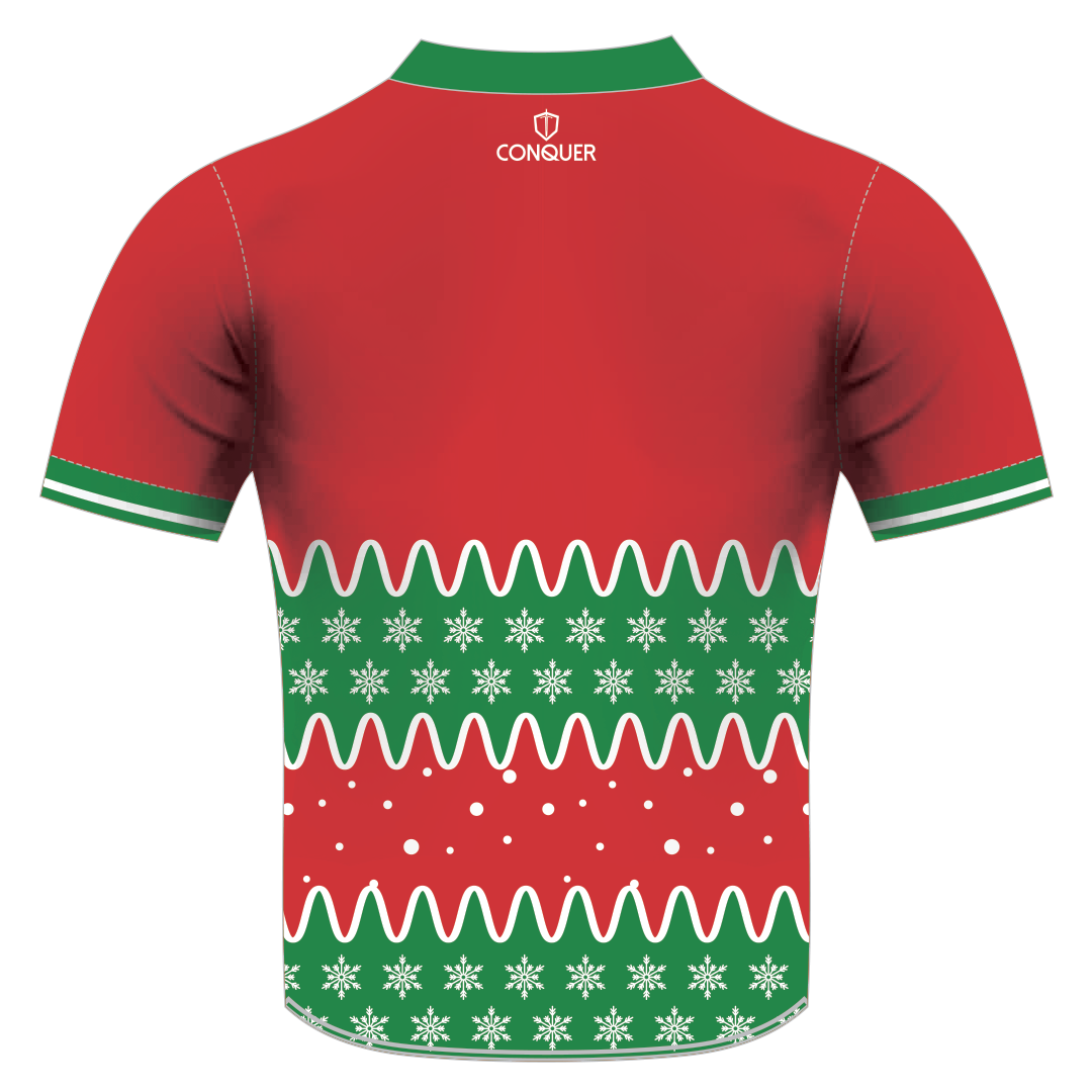 Dunvant RFC Sublimated Christmas T-Shirt - Snowflake