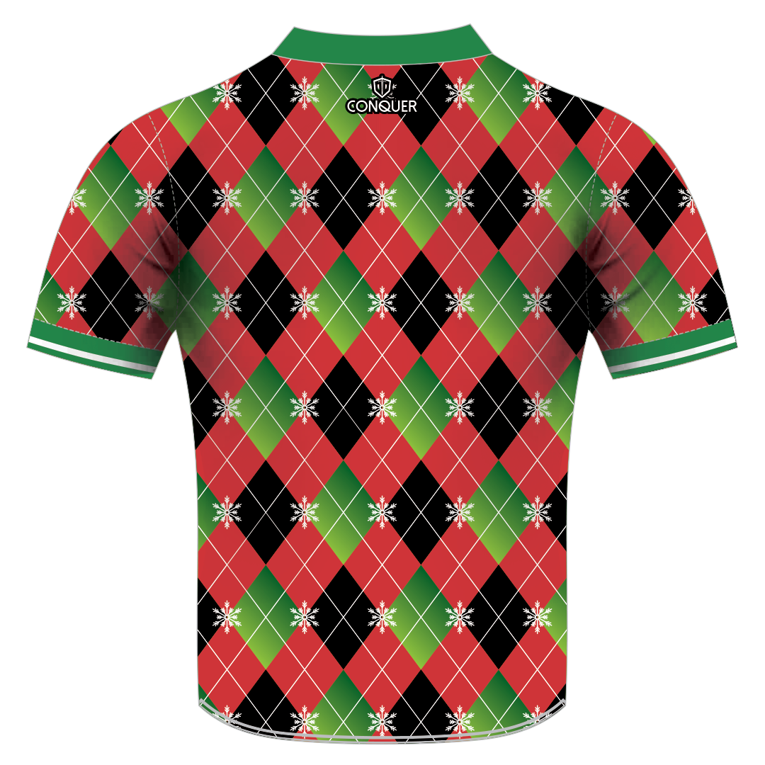 Dunvant RFC Sublimated Christmas T-Shirt KIDS - Diamonds