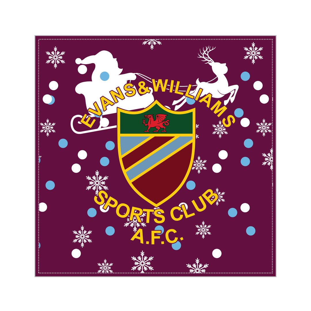 Evans & Williams Sports Club Christmas Cushion