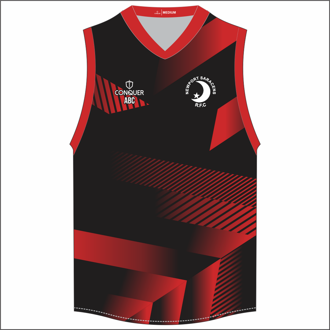 Newport Saracens RFC Sublimated Aussie Vest KIDS