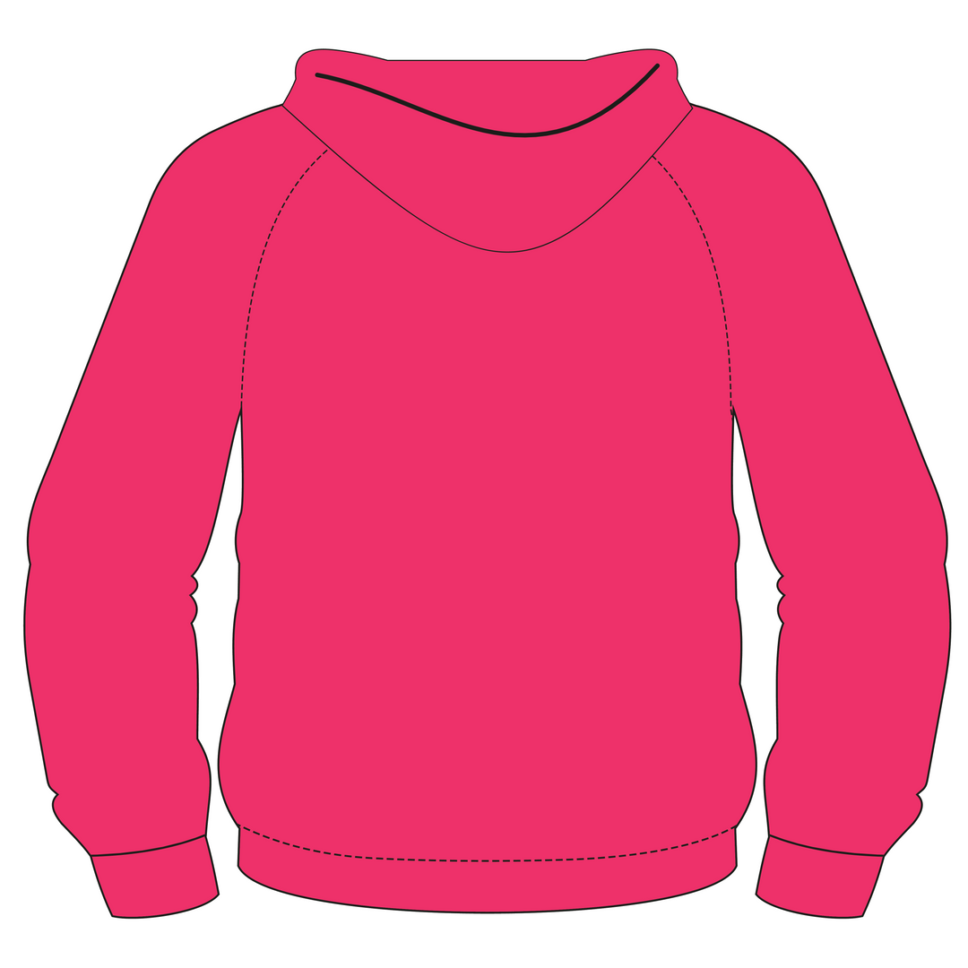 Trebanos Bows RFC FZ Pink Fleece Hoodie
