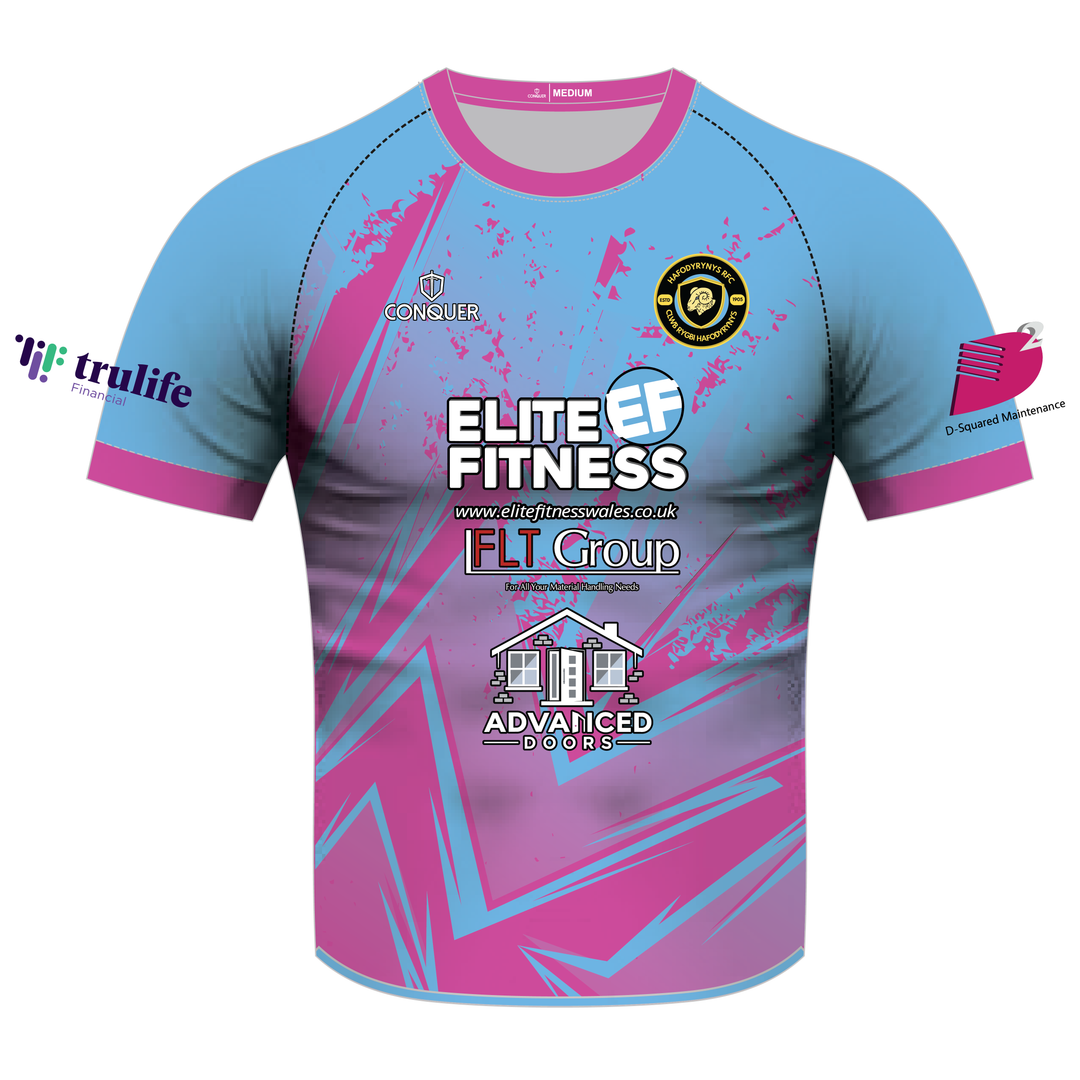 Hafodyrynys RFC  Sublimated T-Shirt (Replica of AWAY Playing Jersey) KIDS