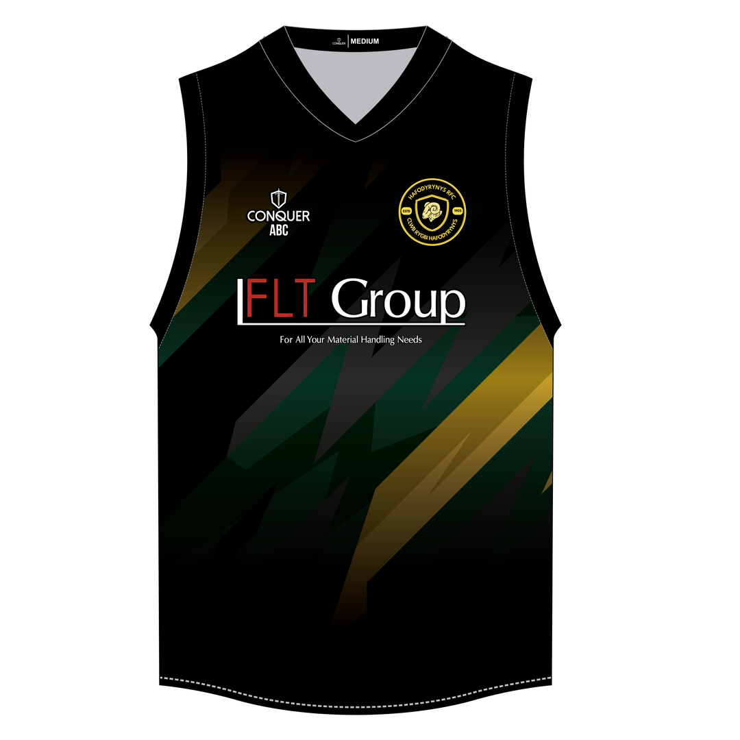 Hafodyrynys RFC Sublimated Aussie Vest KIDS - Black