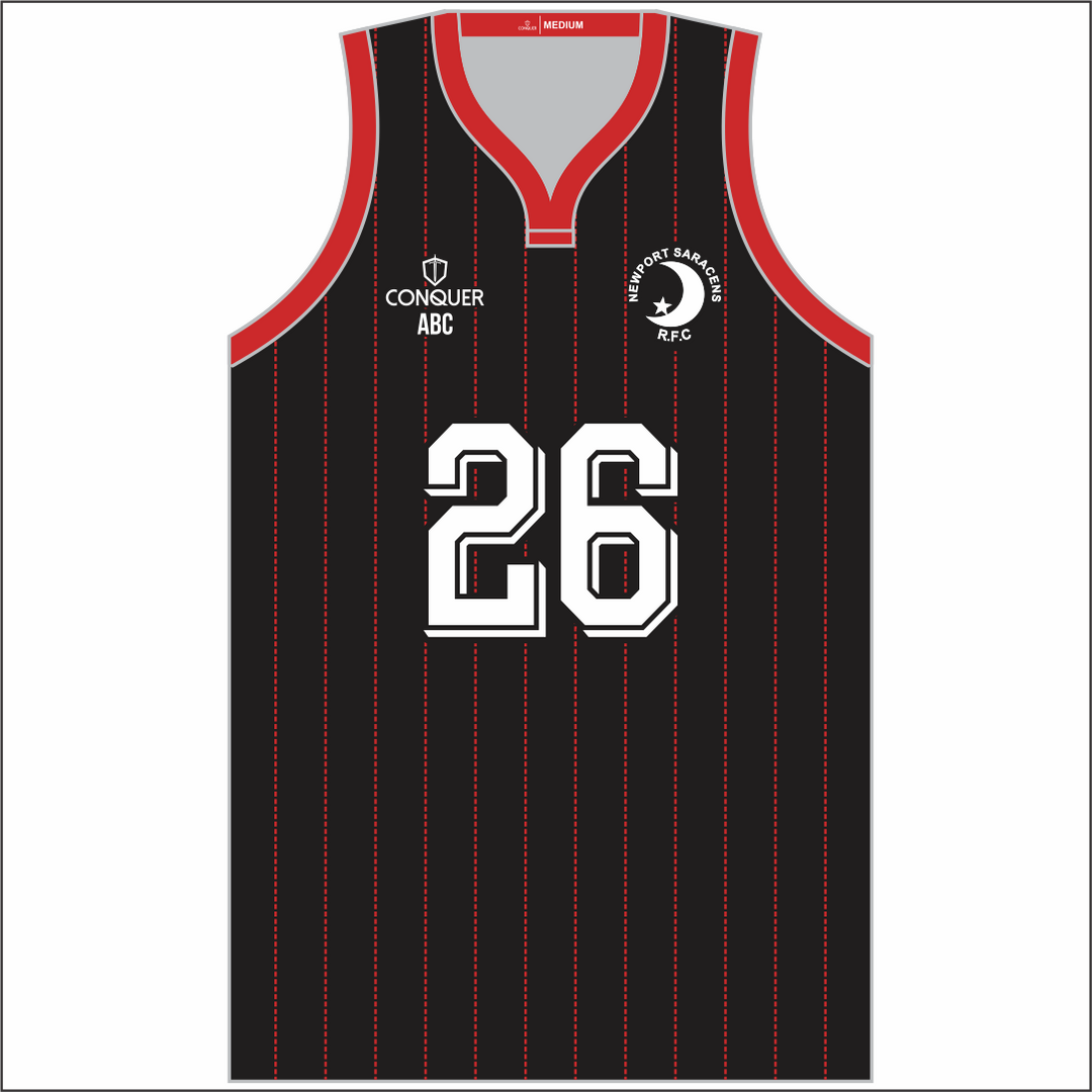 Newport Saracens RFC Sublimated Basketball Vest