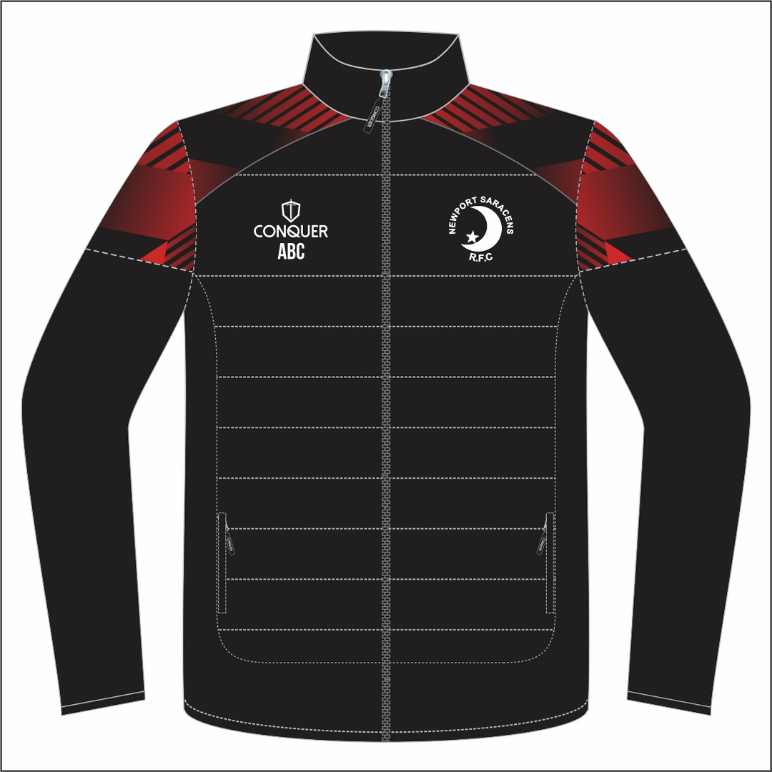 Newport Saracens RFC Full Zip Hybrid Track Jacket KIDS