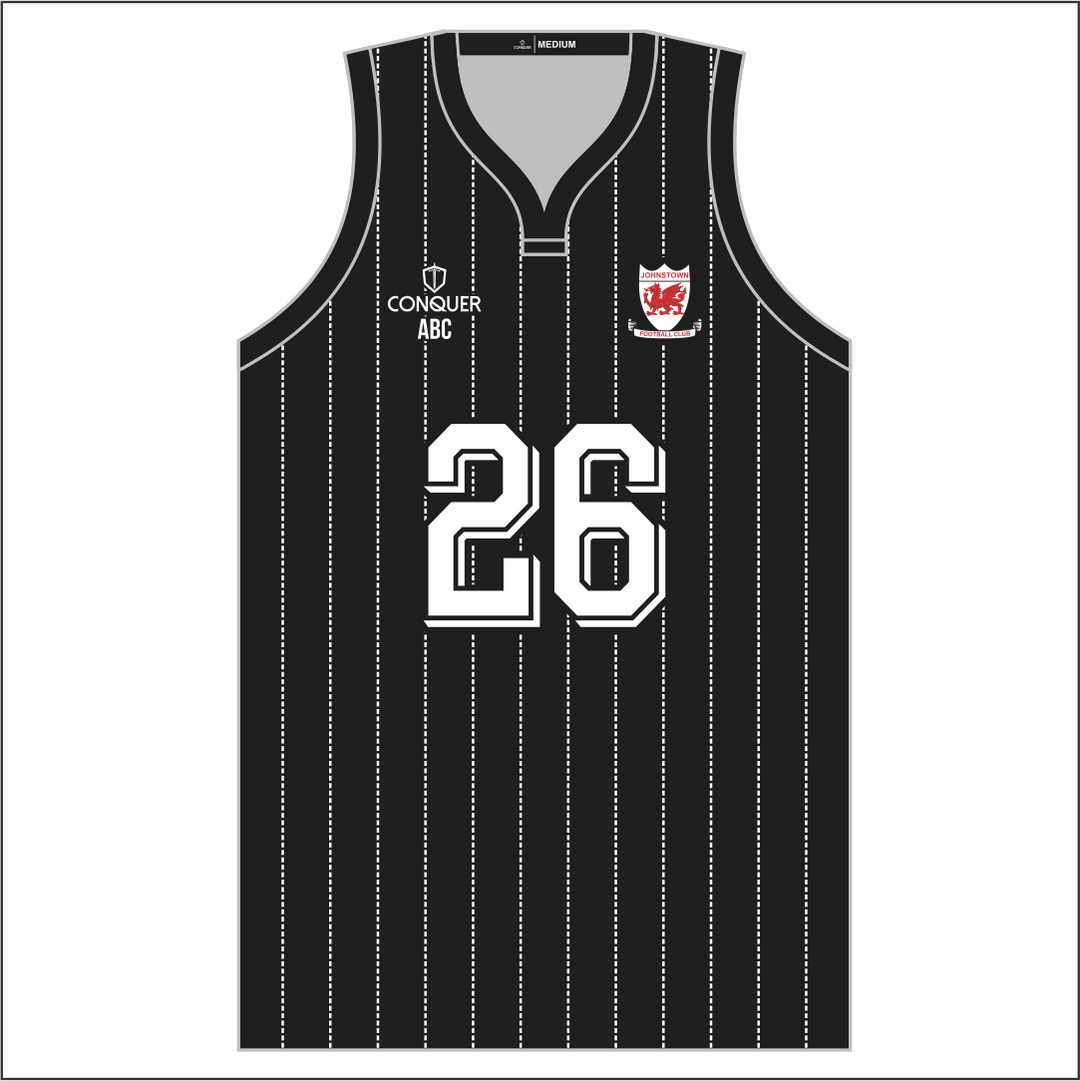 Johnstown AFC Sublimated Basketball Vest KIDS - Striped