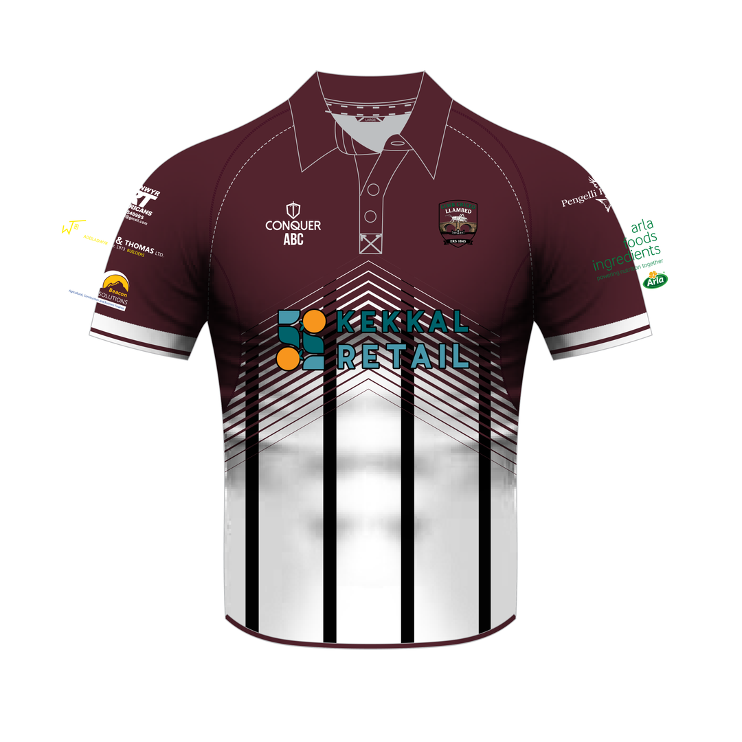Clwb Criced Llambed Sublimated Playing Shirt
