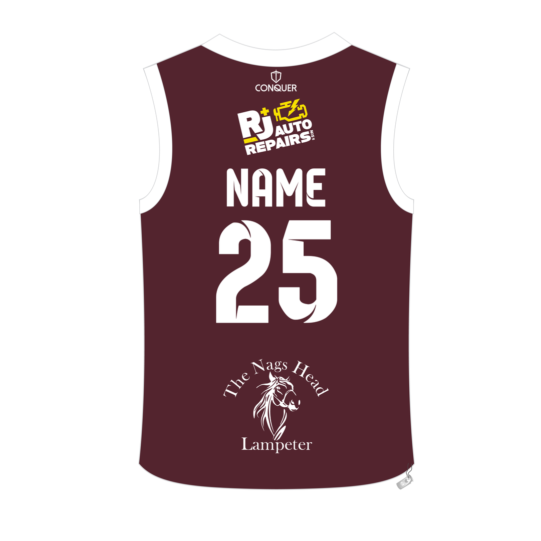 Clwb Criced Llambed Sublimated Sleeveless Cricket Jumper KIDS