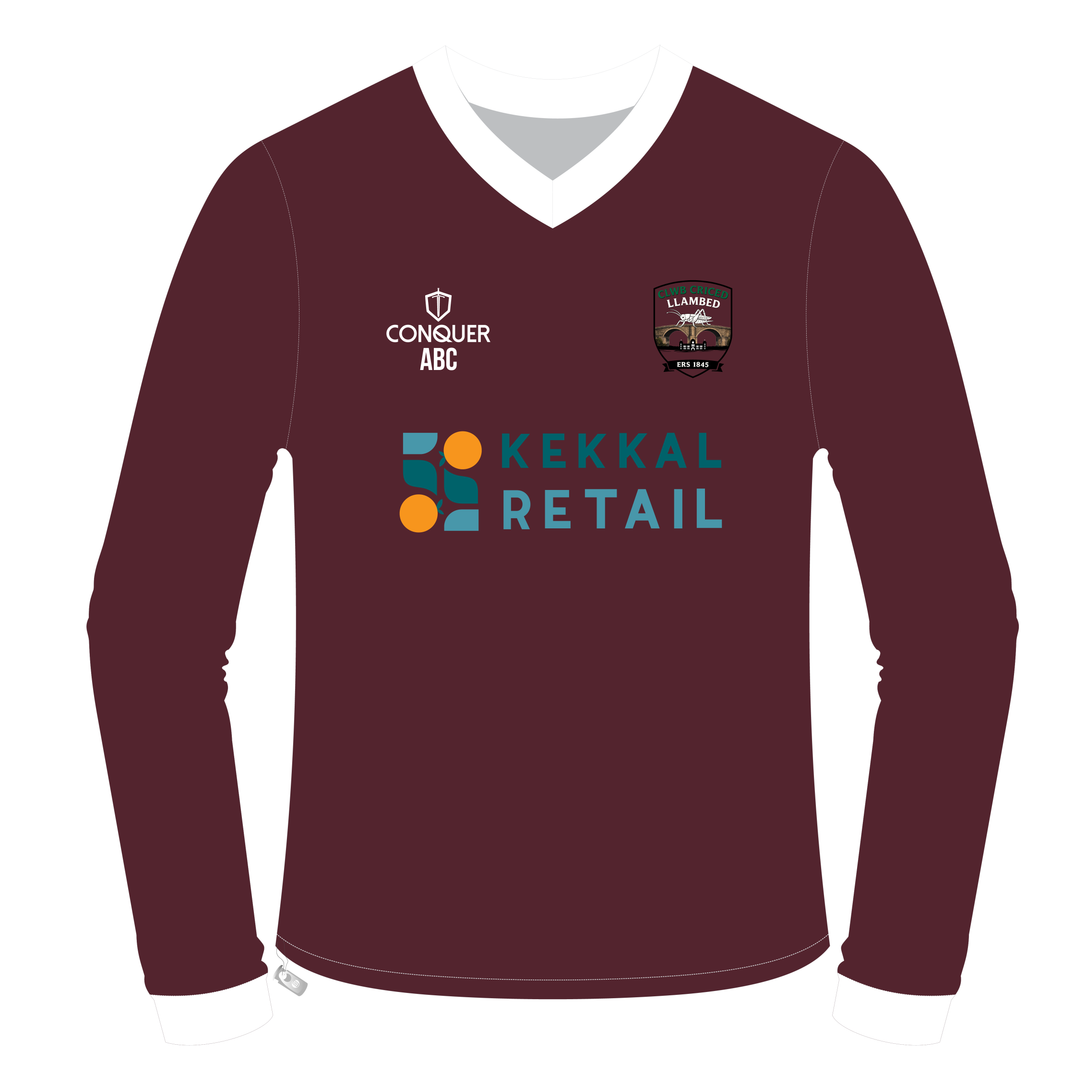 Clwb Criced Llambed Long Sleeve Cricket Jumper