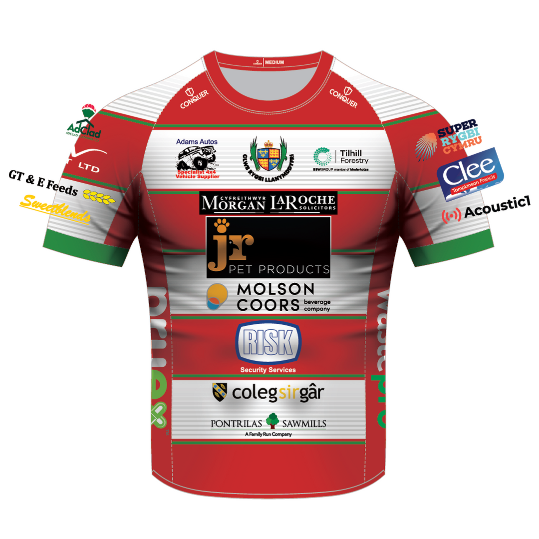 Llandovery RFC Sublimated Home Replica Jersey Kids
