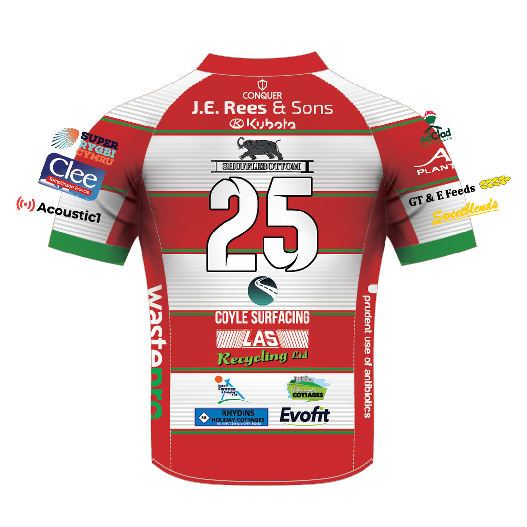 Llandovery RFC Sublimated Home Replica Jersey Kids