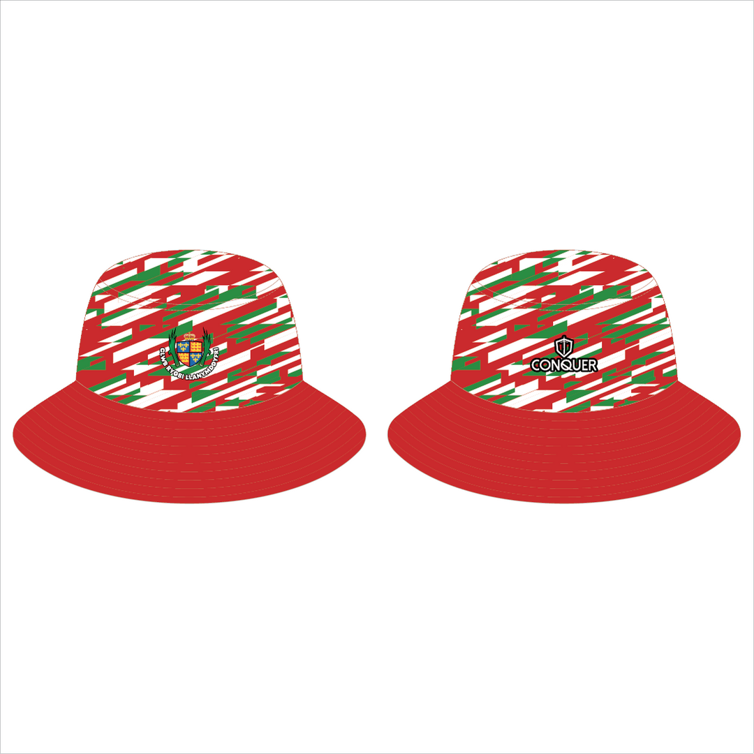 Llandovery RFC Reversible Bucket Hat KIDS - Red & Green