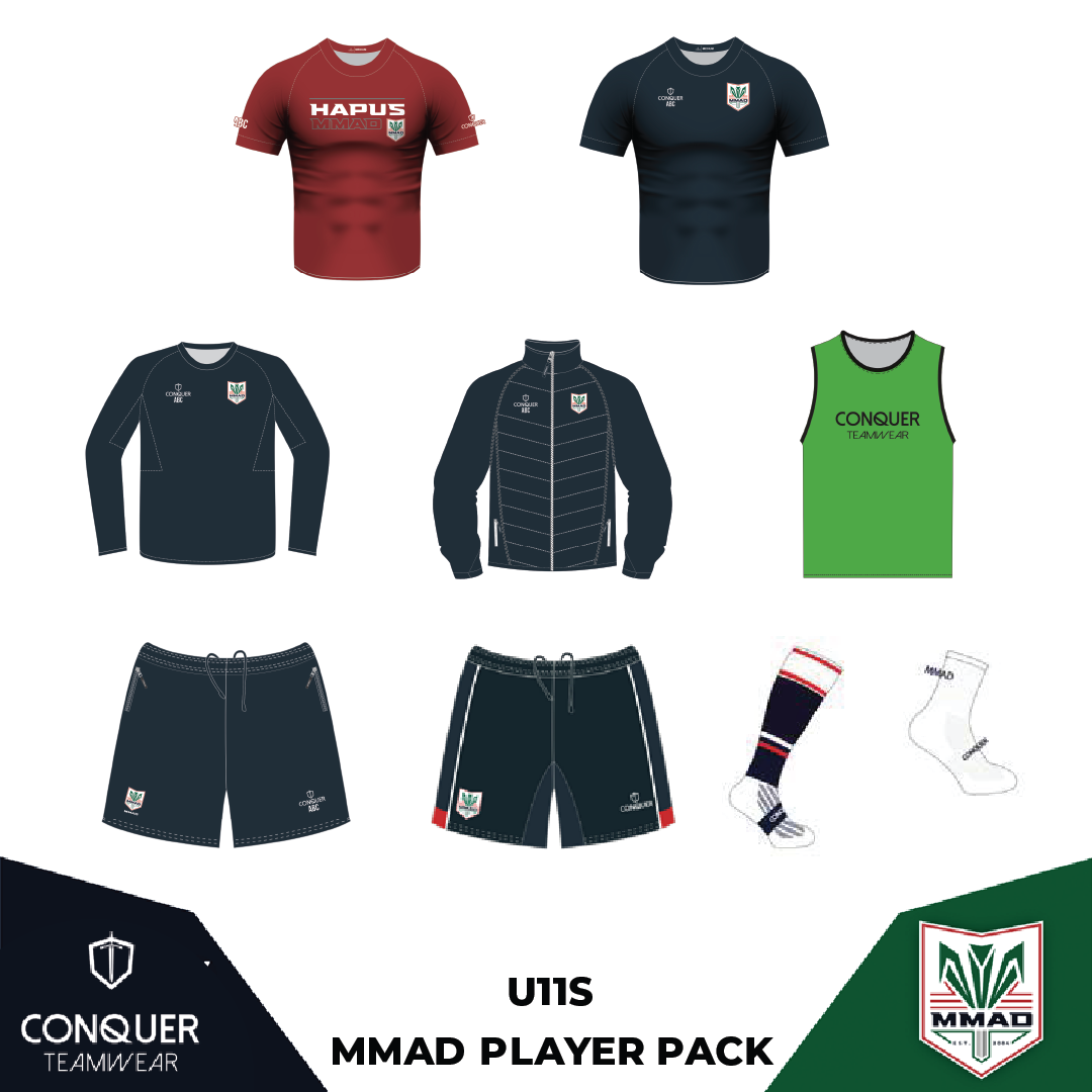 MMAD U11s Player Pack (Kids Sizing)