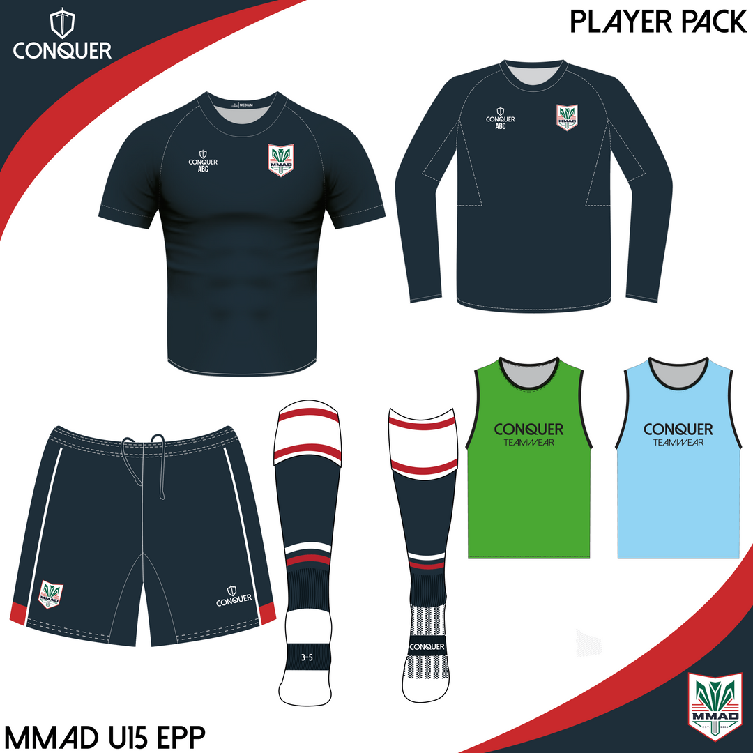 MMAD EPP U15s PLAYER PACK KIDS Sizes
