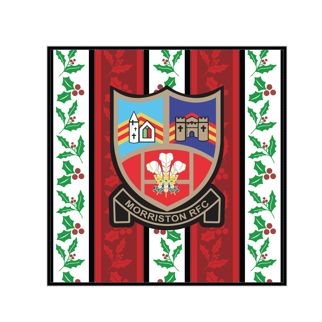 Morriston RFC Christmas Cushion