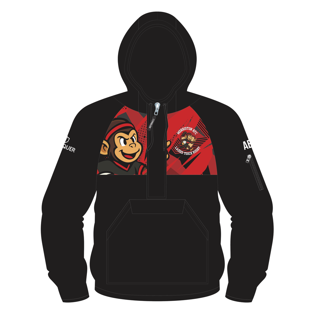 Morriston Ladies Touch 1/4 Zip Hooded Windbreaker