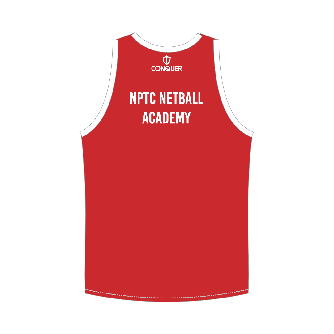 NPTC (Netball Academy) Sublimated Singlet Vest