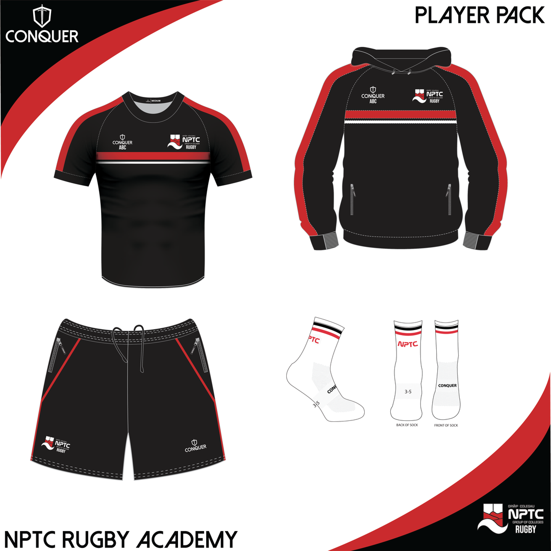 NPTC (Rugby) PLAYER PACK 1 ADULT Sizes