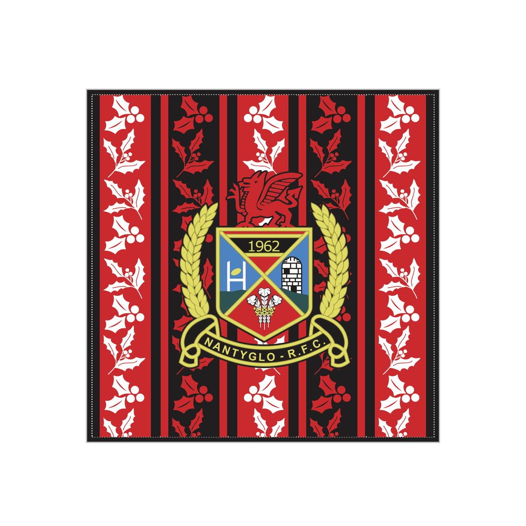 Nantyglo RFC Christmas Cushion