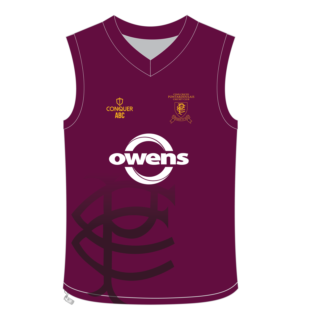 Pontarddulais Cricket Sublimated Sleeveless Cricket Jumper KIDS