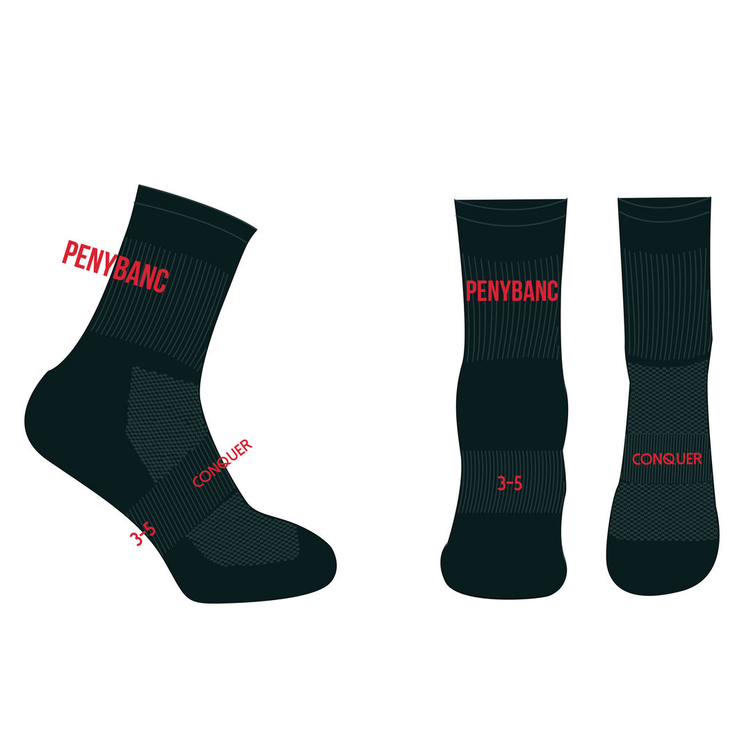 Penybanc RFC CREW Socks KIDS - Black