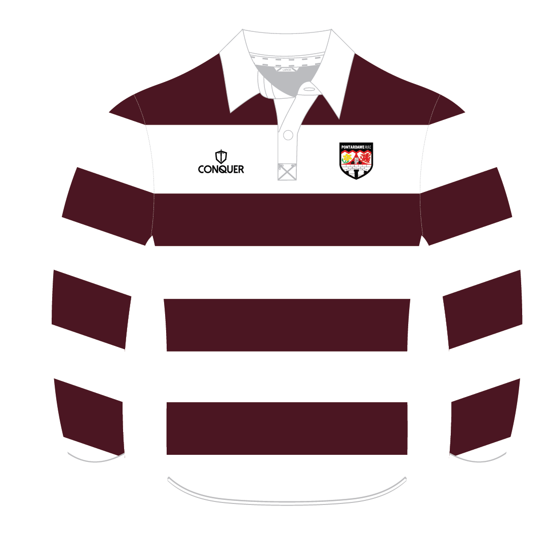 Pontardawe Old Boys Sublimated Retro Rugby Jersey