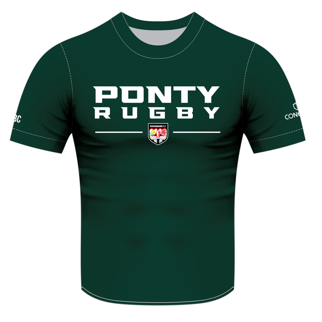 Pontardawe Old Boys Sublimated T-Shirt KIDS - Green