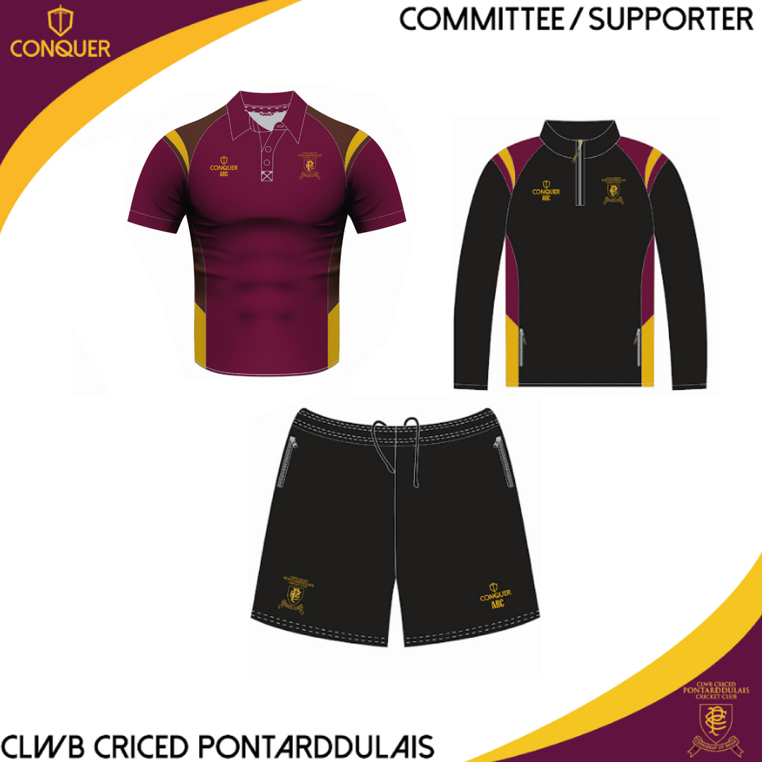Pontarddulais Cricket Committe/Supporter PLAYER PACK ADULT Sizes