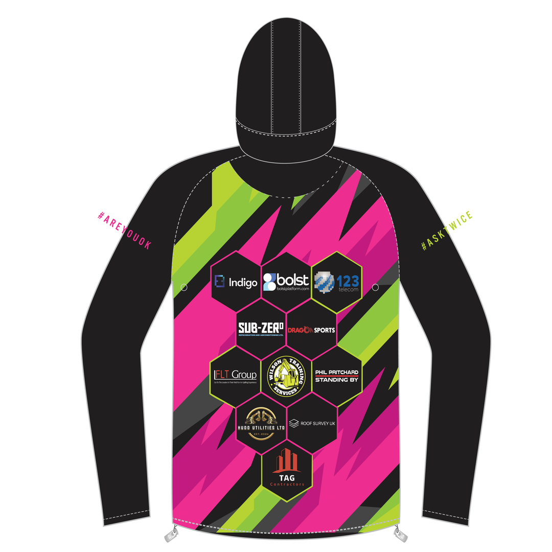 South Wales Jets FZ Body Patterned Light Running Jacket
