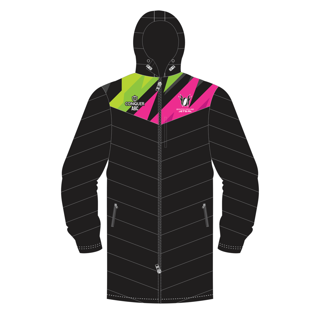 South Wales Jets Long Puffy Jacket