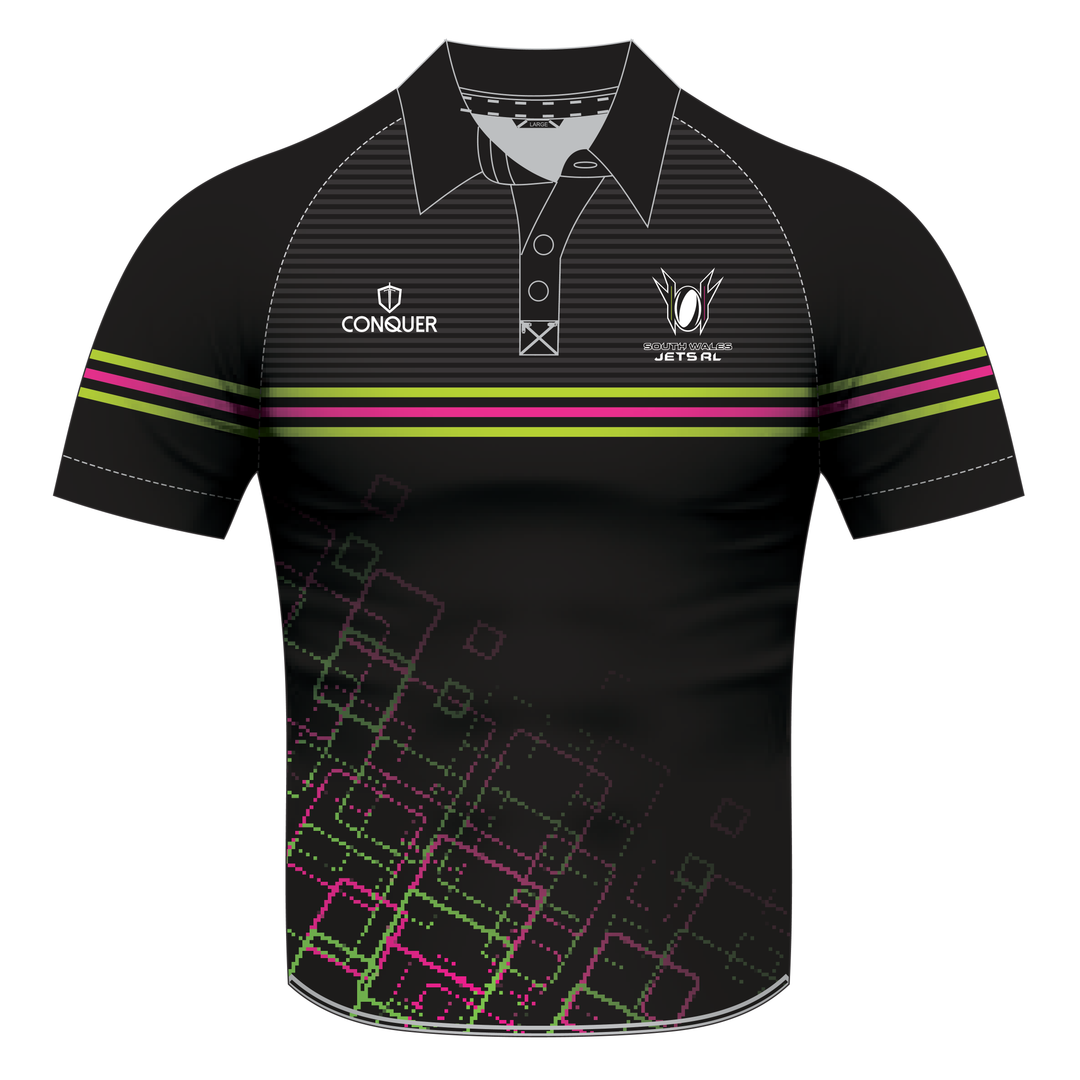 South Wales Jets Sublimated Polo Shirt Kids