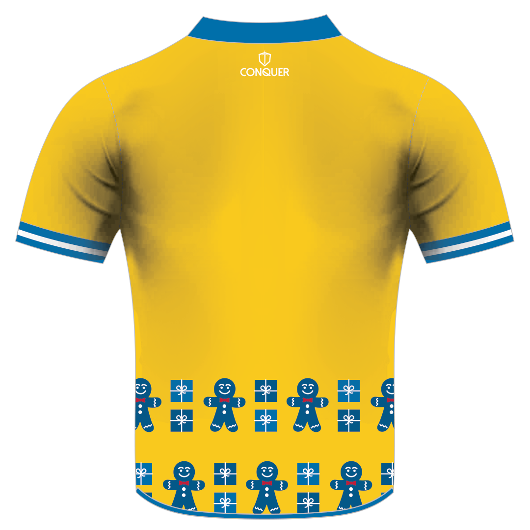 Penallta RFC Sublimated Christmas T-Shirt - Gingerbread