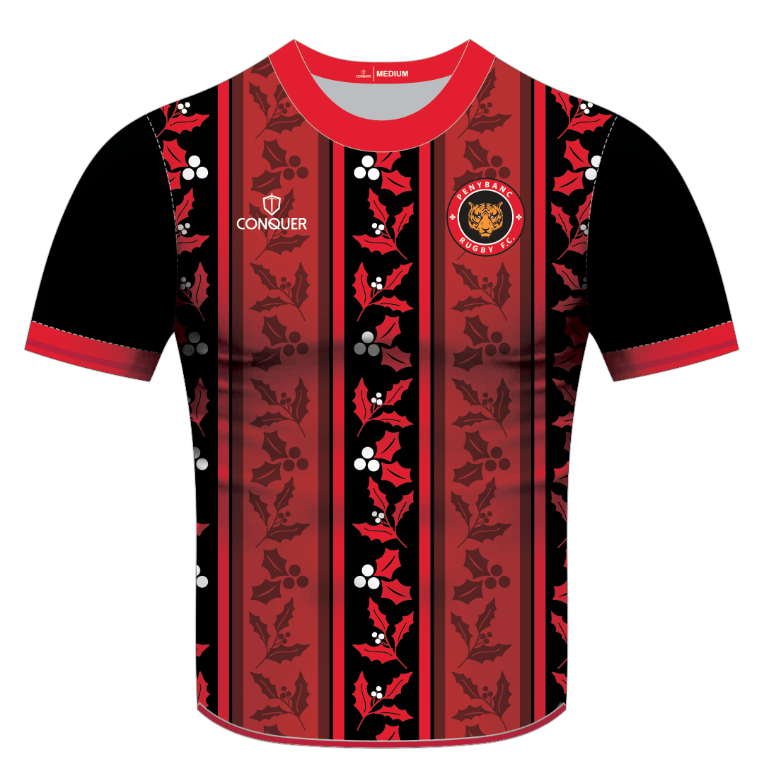 Penybanc RFC Sublimated Christmas T-Shirt - Holly