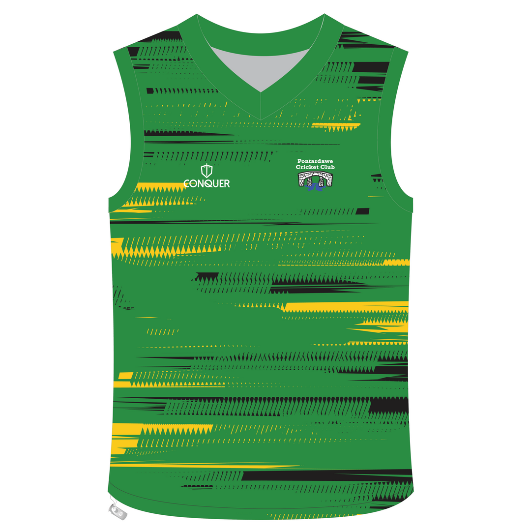 Pontardawe Cricket Sublimated Sleeveless Cricket Jumper Kids