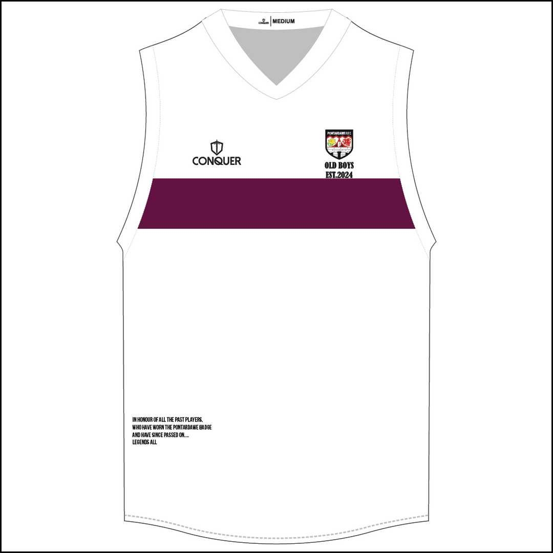 Pontardawe RFC Old Boys Sublimated Aussie Vest (Kids)
