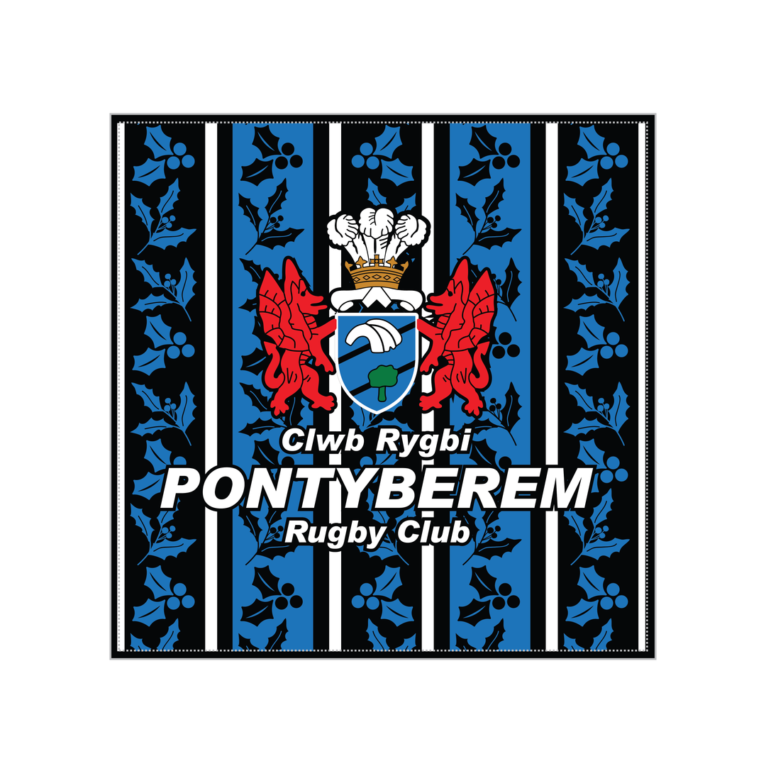 Pontyberem RFC Christmas Cushion