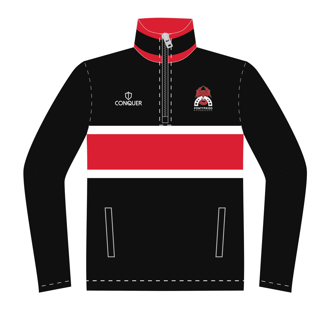 Pontypridd Pendragons 1/4 Zip Polar Fleece Midlayer