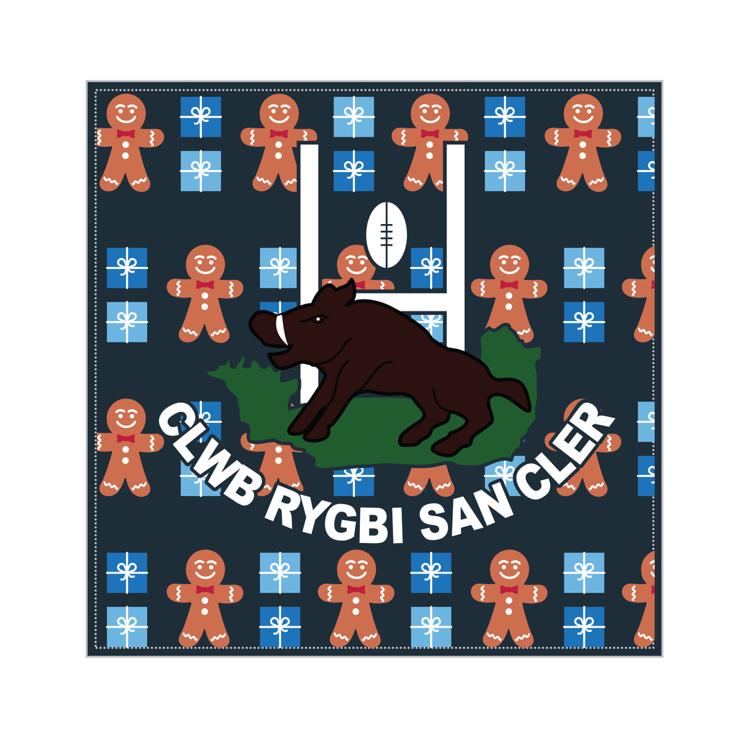 St Clears RFC Christmas Cushion
