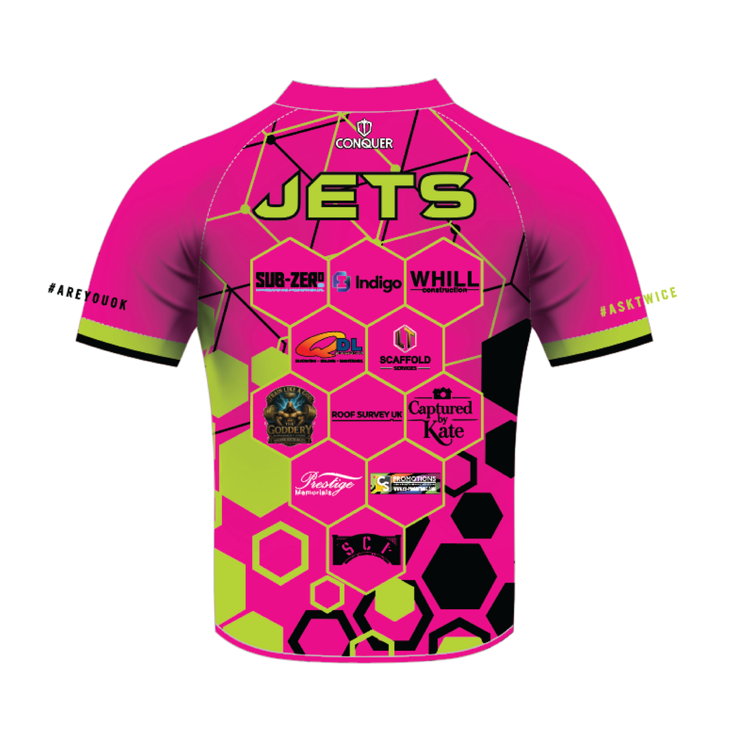 South Wales Jets Sublimated T-Shirt - Pink