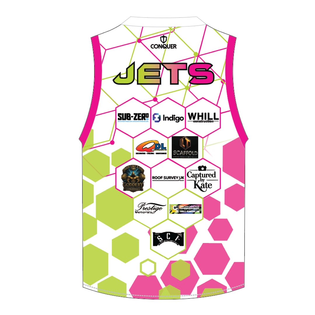 South Wales Jets Sublimated Aussie Vest - White