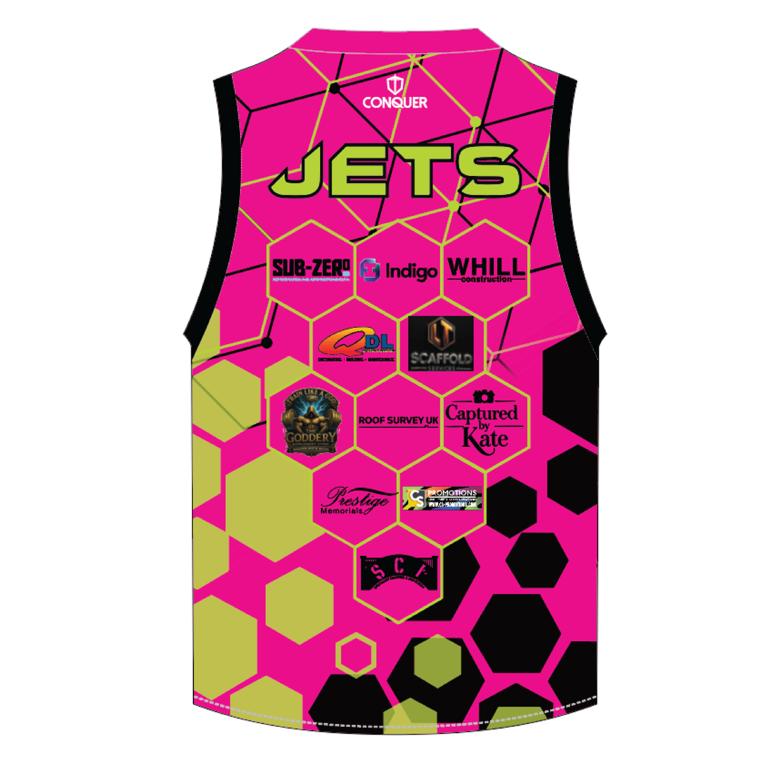 South Wales Jets Sublimated Aussie Vest - Pink